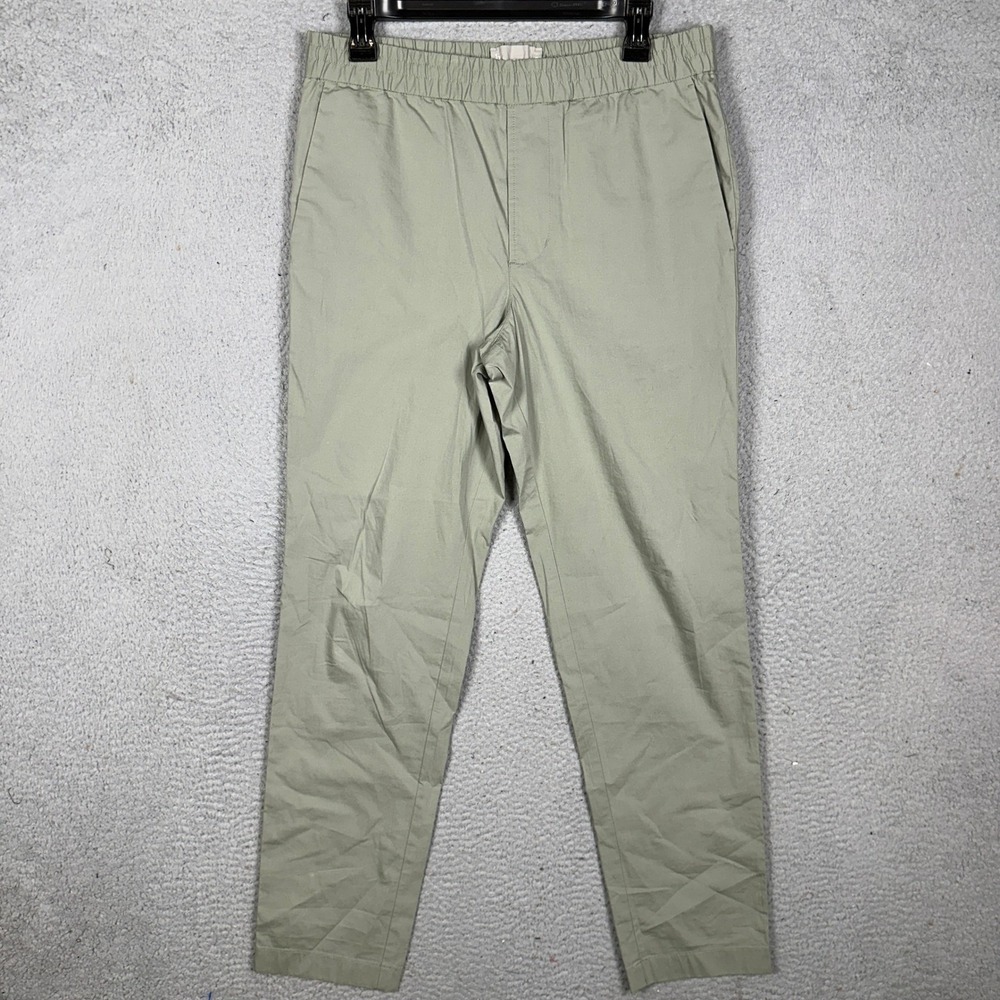 Everlane Pants Womens Small Performance Chino Sage Green Elastic Waist EUC